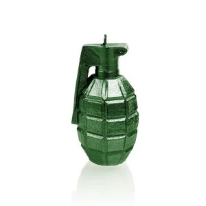 Image of Green Metallic Small Grenade Candle
