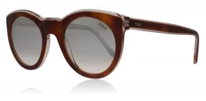 Image of Polo Ralph Lauren PH4124 Sunglasses Havana Honey On Pink Crystal 56398Z 49mm