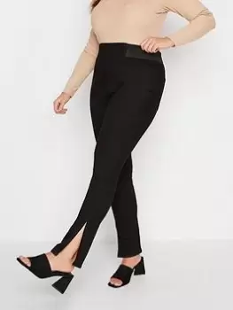 Image of Yours Elastic Insert Jegging Black, Size 16, Women