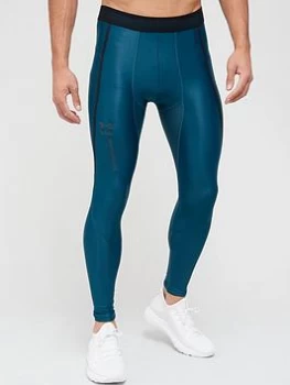 Image of Urban Armor Gear Training HG Iso-Chill Perf Leggings - Green/Black, Size S, Men