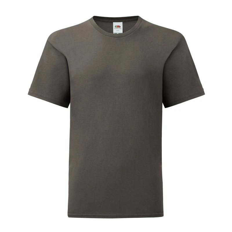 Image of Fruit of the Loom Iconic 150 T-Shirt in Mid Grey Size: 12-13 Years Mid Grey Unisex 12-13 Years