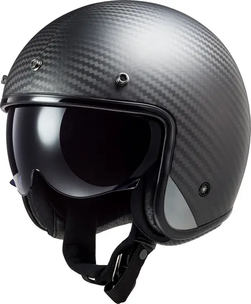Image of LS2 OF601 Bob II Carbon 06 Jet Helmet Size XS