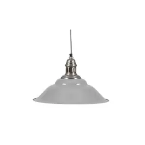 Image of Grey and Silver Metal Cafe Pendant