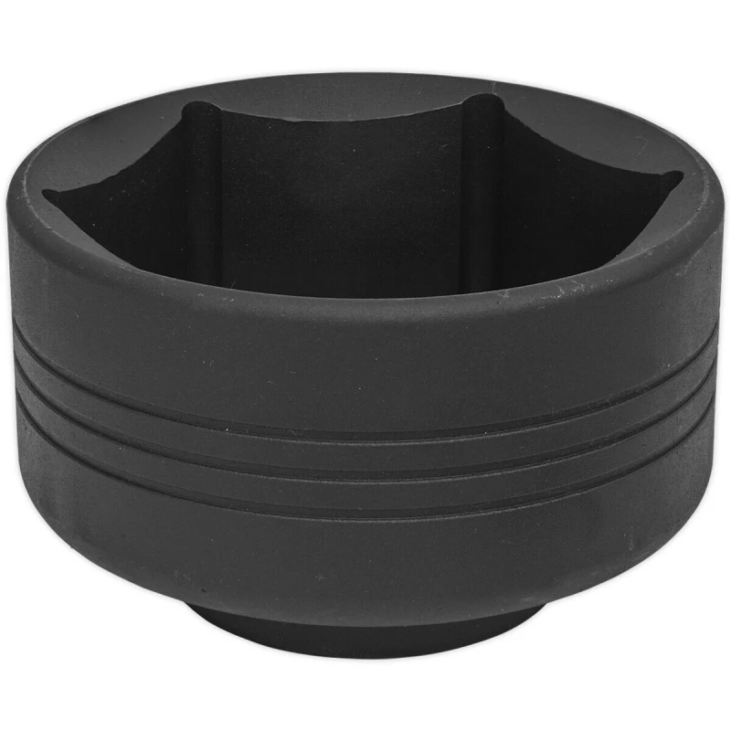 Image of Loops 85mm Commercial 6 Point Impact Socket Bit - 1" Square Drive - Drop Forged Steel Metallics