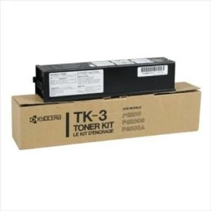 Image of Kyocera TK3 Black Laser Toner Ink Cartridge