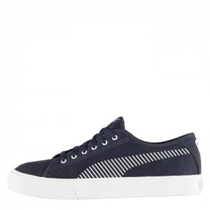 Image of Puma Bari Canvas Trainers Mens - Navy/White