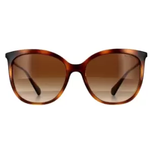 Image of Fashion Shiny Dark Havana Brown Gradient Sunglasses