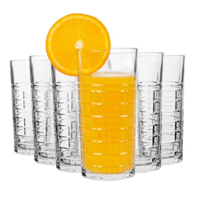 Image of LAV Glassware Lav Brit Highball Glasses - 356Ml - Clear - Pack Of 6