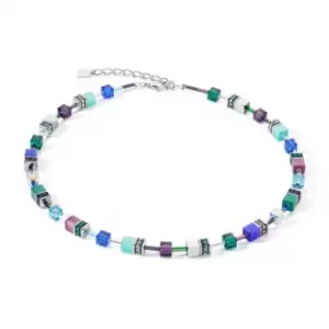 Image of GeoCUBE Iconic Turquoise Lilac Necklace 2838/10-0608