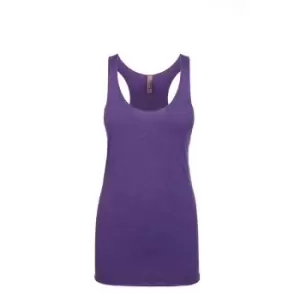 Image of Next Level Womens/Ladies Tri-Blend Racer Back Tank Top (M) (Purple Rush)