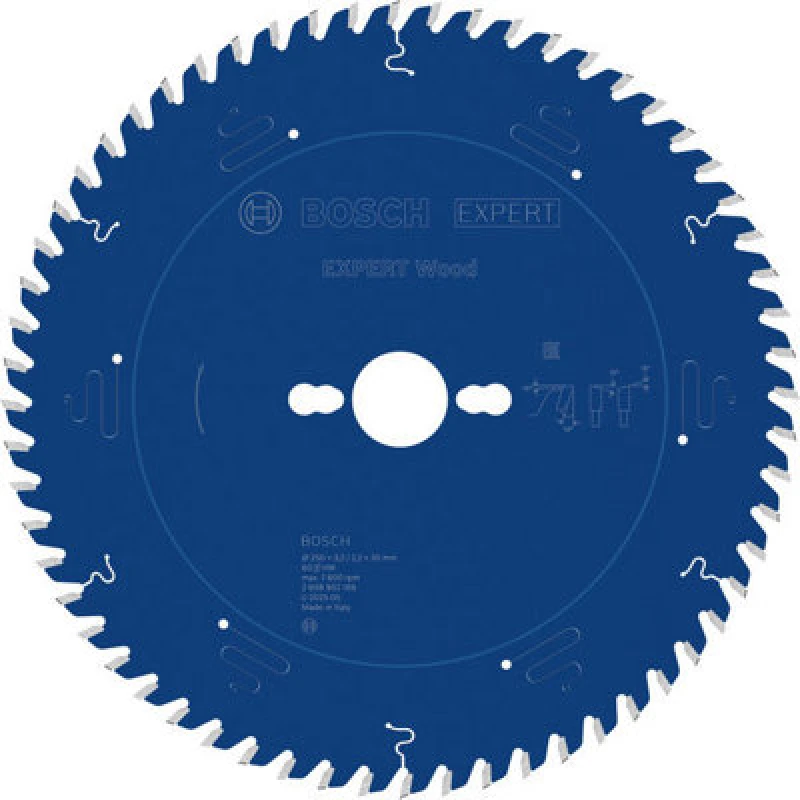 Image of Bosch Expert Wood Circular Saw Blade 250 X 3.2/2.2 X 30 mm T60 2608902169