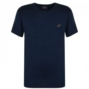 Image of Paul And Shark Junior Boys Basic Badge T Shirt - Navy