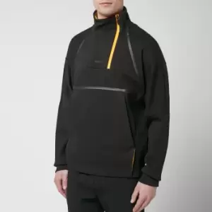 Image of BOSS Athleisure Mens Swique Funnel Neck Sweatshirt - Black - XL