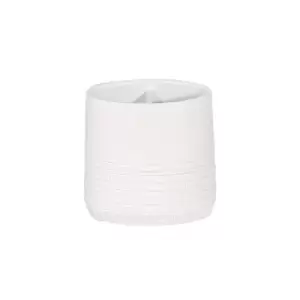 Image of Showerdrape Strata White Resin Toothbrush Holder