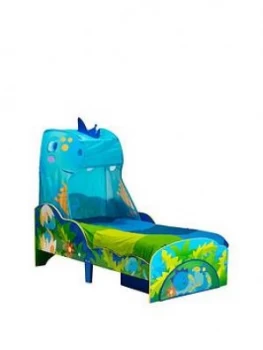 Image of Worlds Apart Dinosaur Toddler Bed with Canopy and Storage, One Colour