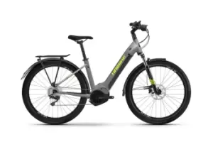 Image of 2022 Haibike Trekking 6 Low Electric Hybrid Bike in Grey
