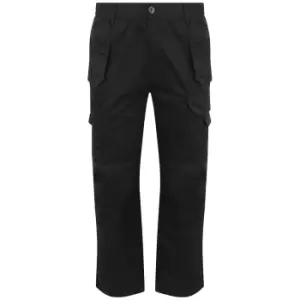 Image of PRO RTX Mens Pro Tradesman Trousers (M R) (Black)