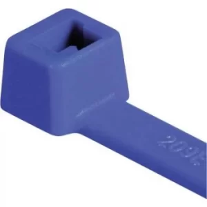 Image of HellermannTyton 111-03008 T30R-PA66-BU Cable tie 150 mm 3.50 mm Blue Weatherproof 100 pc(s)