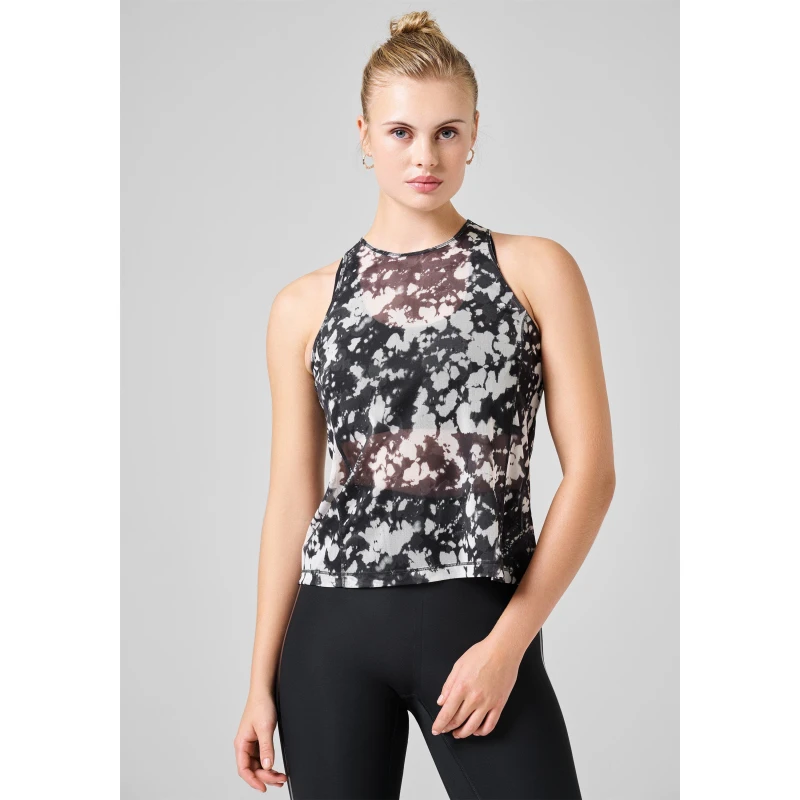 Image of Casall Womens Sheer Baselayer Top Halo Print female 10 (S)