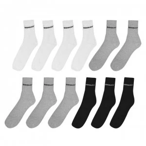 Image of Donnay Quarter Socks 12 Pack Mens - Multi