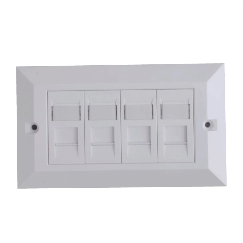 Image of Lanview LVN126188UK-4 outlet box RJ-45 White