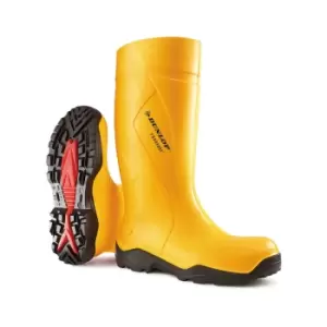 Image of Dunlop - purofort+full Safety Wellington Boot yellow sz 5 - Yellow