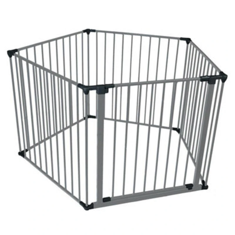 Image of Safetots Premium Multi Panel Play Den, Pentagon, 5 X 72Cm, Grey, 70Cm High