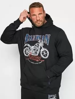 Image of BadRhino American Racing Hoody Navy, Size 4XL, Men