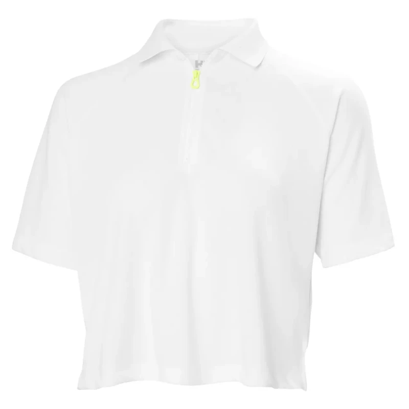 Image of Helly Hansen Womens zipped crop polo Helly Hansen Inshore Blanc Female M