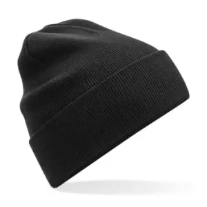Image of Beechfield Original Cuffed Organic Cotton Beanie (One Size) (Black)