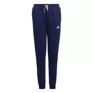 Image of adidas Entrada 22 Sweat Tracksuit Bottoms Kids - Team Navy Blue 2