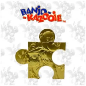 Image of Banjo Kazooie Limited Edition 24K Gold plated Jigsaw Piece - Jiggy