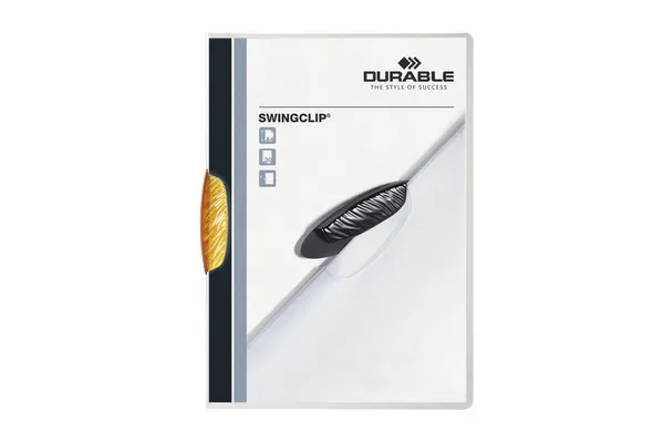 Image of Durable SWINGCLIP 30 Document Swing Clip File Folder - 25 Pack - A4 DRBE226009