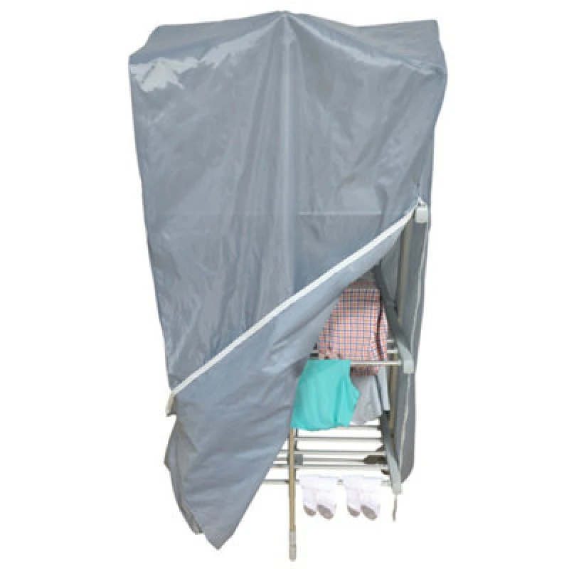 Image of Daewoo Daewoo Fast Drying Heated 3-Tier Electric Clothes Airer and Zipped Cover Set in Grey Grey One Size Unisex 5024996984262