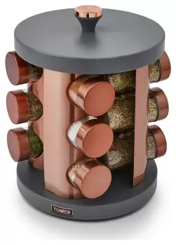 Image of Tower Cavaletto 12 Jar Stainless Steel Spice Rack