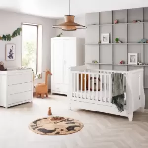 Image of Babymore Stella 3 Piece Nursery Furniture Set White