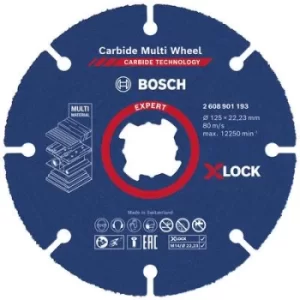 Image of Bosch Accessories EXPERT Carbide Multi Wheel X-LOCK 2608901193 Cutting disc (straight) 1 Piece 125mm 22.23mm