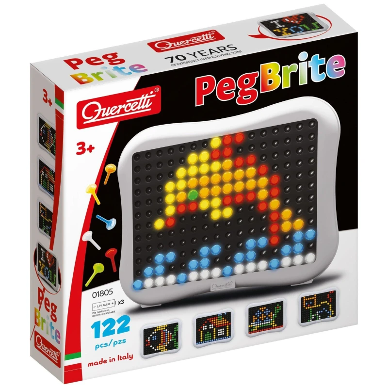 Image of Quercetti Peg Brite, Multi 1805