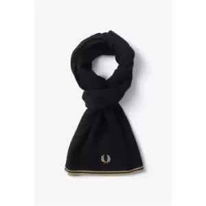 Image of Fred Perry Twin Tip Scarf Mens - Black