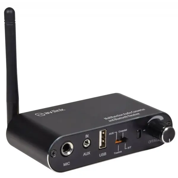 Image of AV:link Bluetooth Multifuncton Audio Adapter, HIFI Bluetooth Receiver, Bluetooth to Phono RCA & 3.5mm AUX & Cable Kit AVS-227183
