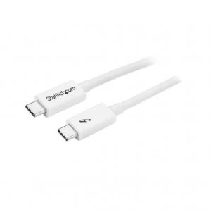 Image of StarTech 1m Thunderbolt 3 USB C Cable White