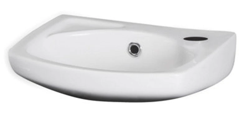 Image of Balterley Wall Hung Ceramic Basin with Overflow and Tap Hole 350mm White unisex