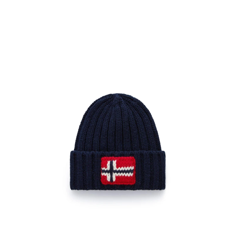 Image of Napapijri Semiury Beanie Blue Marine One Size