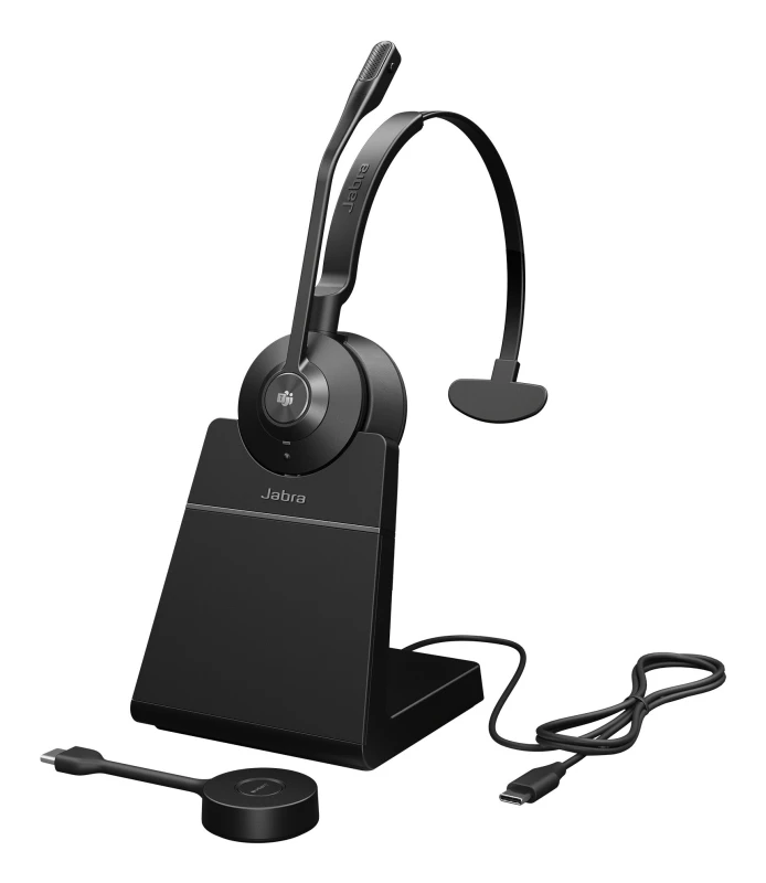 Image of Jabra Engage 55 SE MS Mono USB-C Headset with Charging Stand 35115J GJQ35115J