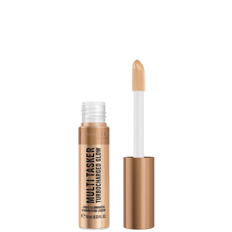 Image of Rimmel Multi Tasker Turbocharged Glow Liquid Illuminator 10ml (Various Shades) - 006 It's Giving Glow
