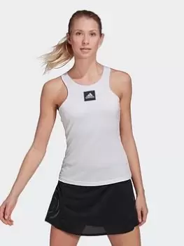 Image of adidas Paris Tennis Y-tank Top, White/Black Size M Women