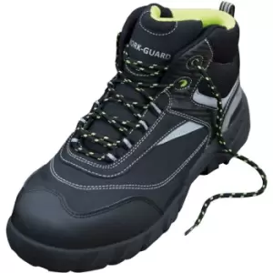 Image of Result Workguard Mens Blackwatch Lace-Up Safety Boots (9 UK) (Black/Silver) - Black/Silver