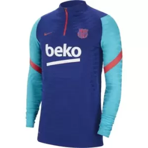 Image of Nike Barcelona Vaporknit Drill Top 2020 2021 Mens - Blue