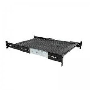 Image of StarTech 2U Adjustable Mount Depth Sliding Rack Mount Shelf 50lbs/22.7