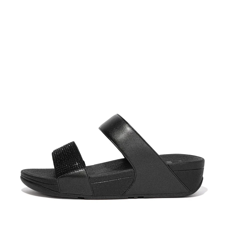 Image of FitFlop Wedge mules For Her FitFlop Lulu Hotfix Noir Female 36